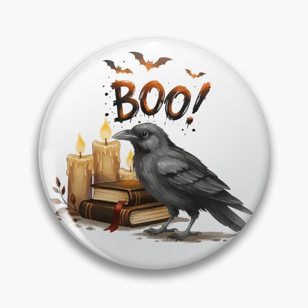 Item preview, Halloween Raven BOO designed and sold by Ms. Iryna.