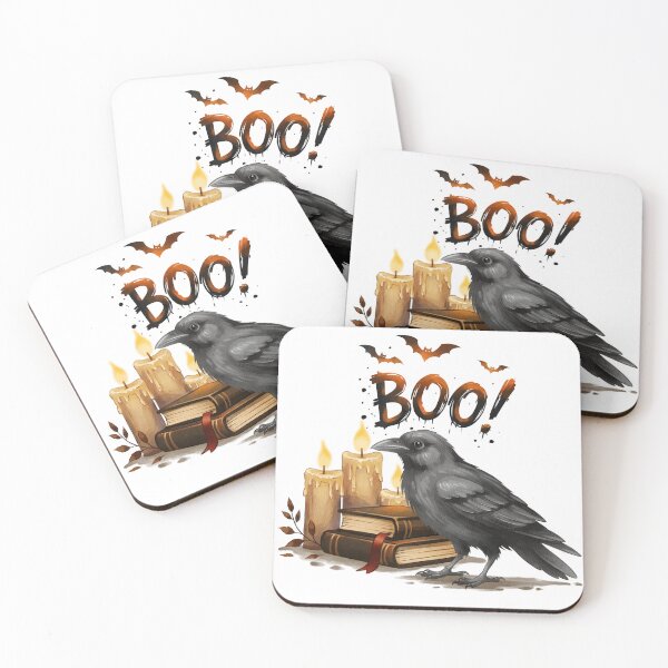 Item preview, Halloween Raven BOO designed and sold by Ms. Iryna.