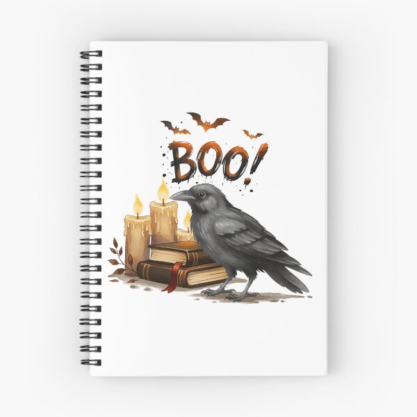 Item preview, Halloween Raven BOO designed and sold by Ms. Iryna.