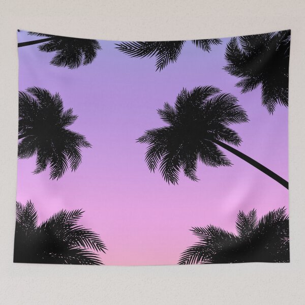 Item preview, Colorful Summer Sunset with Palm Tree Silhouette designed and sold by GraffiTimi.