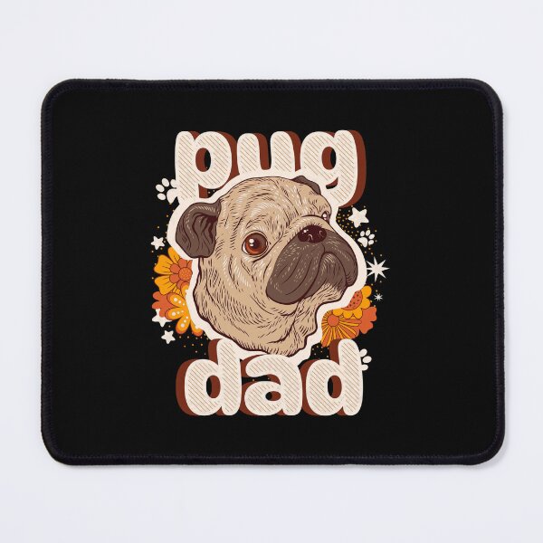Item preview, Retro Pug Dad Vintage Dog Lover Graphic designed and sold by Dmo3HarkoArt.