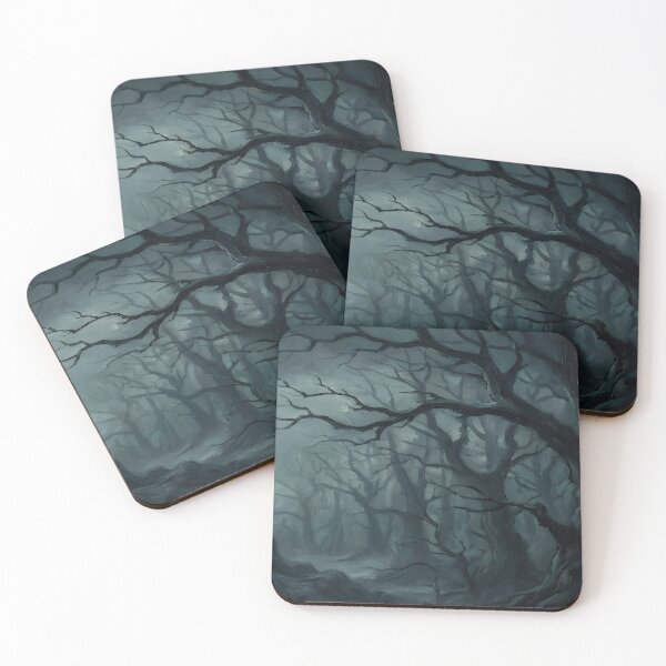 Item preview, Dark Enchanted Forest Gothic Landscape | Haunted Misty Woods Fantasy Art designed and sold by cr6zym1nd.