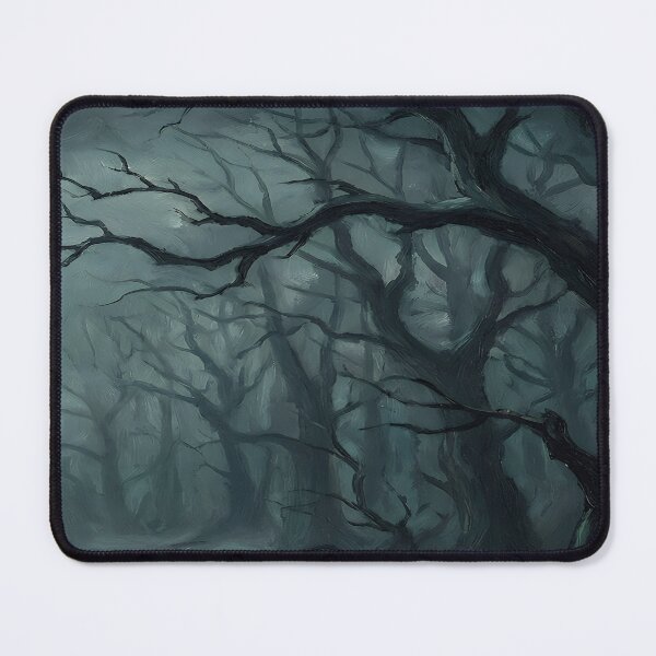 Item preview, Dark Enchanted Forest Gothic Landscape | Haunted Misty Woods Fantasy Art designed and sold by cr6zym1nd.