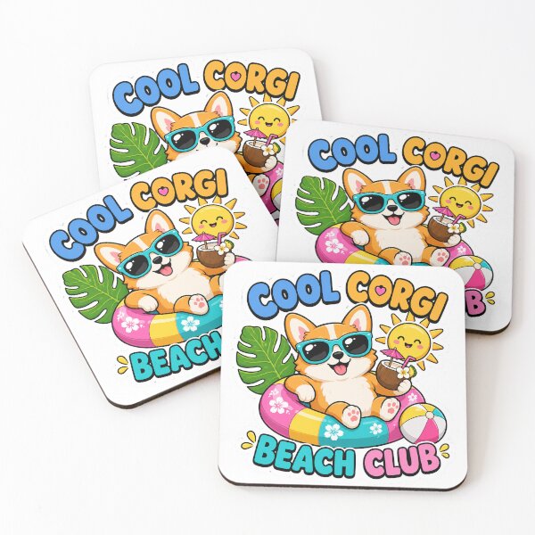 Item preview, Cool Corgi Tropical Beach Club designed and sold by Lobory.