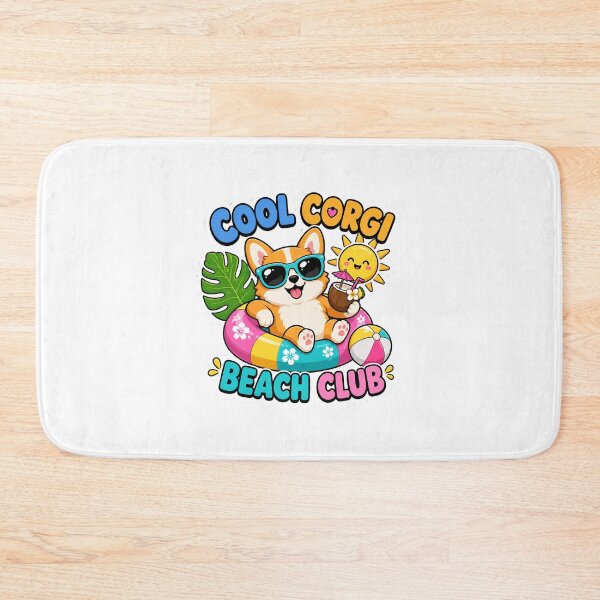 Item preview, Cool Corgi Tropical Beach Club designed and sold by Lobory.