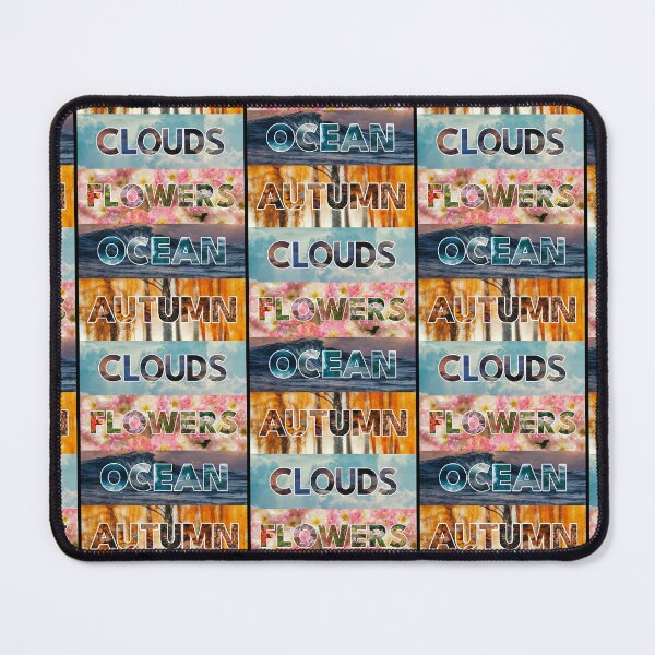 Item preview, Clouds Flowers Ocean Autumn – Nature Word Art designed and sold by NeededTees.