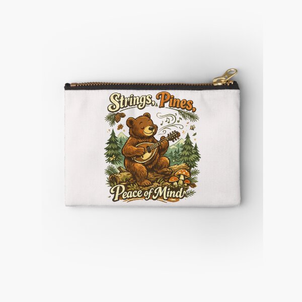 Item preview, Strings, Pines, Peace of Mind Bear Mandolin Forest Design designed and sold by inkoutninja.