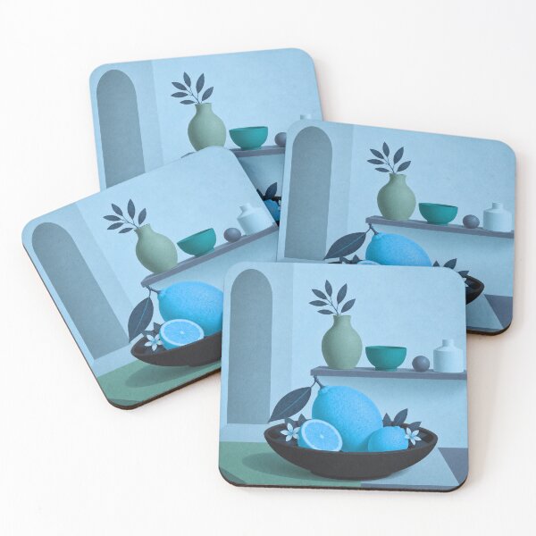 Item preview, Blue Lemon Still Life designed and sold by joycrysstudio.