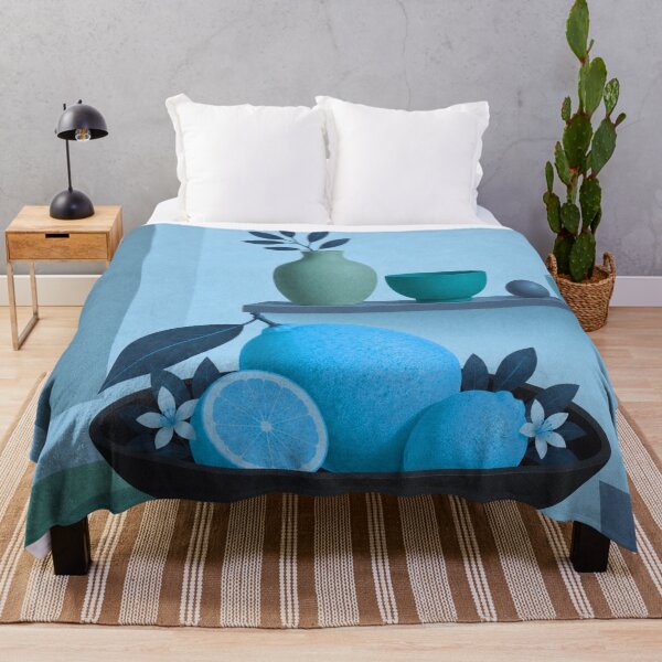 Item preview, Blue Lemon Still Life designed and sold by joycrysstudio.