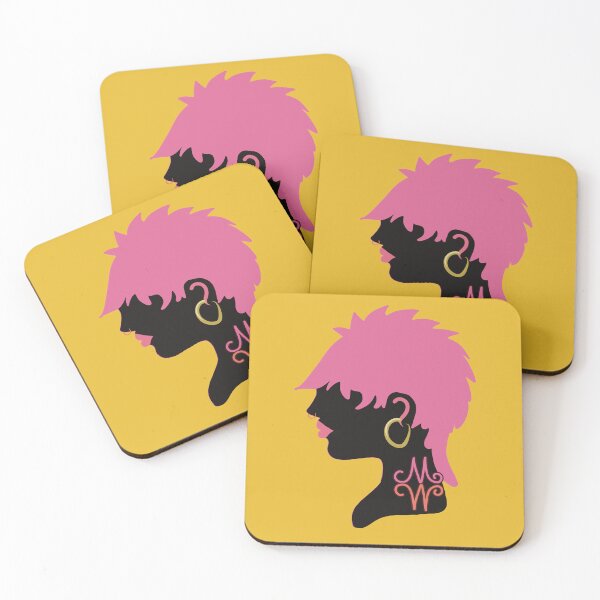 Item preview, Pink Punk Mullet Mohawk Shag Hairstyle Girl Silhouette designed and sold by Karin Taylor.