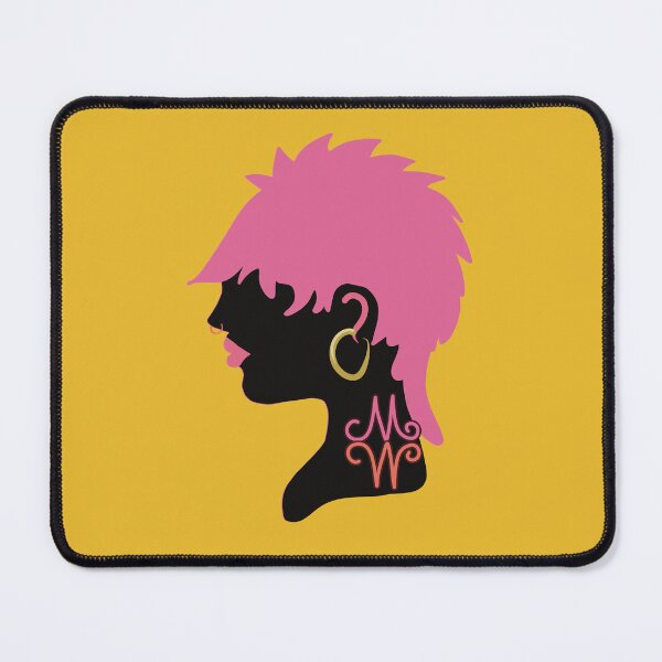 Item preview, Pink Punk Mullet Mohawk Shag Hairstyle Girl Silhouette designed and sold by Karin Taylor.