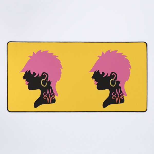 Item preview, Pink Punk Mullet Mohawk Shag Hairstyle Girl Silhouette designed and sold by Karin Taylor.