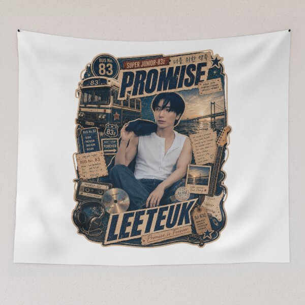 Item preview, Leeteuk Soft Ballad Nostalgia Music Vibe Illustration designed and sold by Valeree Store.