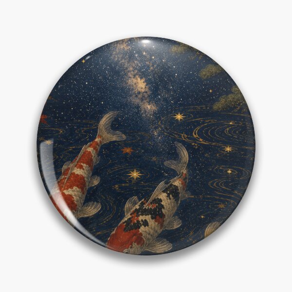 Item preview, Celestial Koi Beneath the Milky Way designed and sold by  Silent Japan Studio.