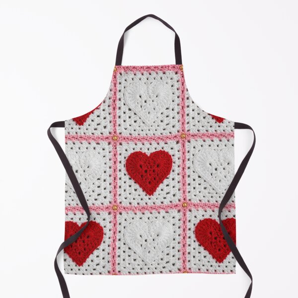 Item preview, Red Heart Crochet Cotton Pink White Valentine designed and sold by LuisWorks.