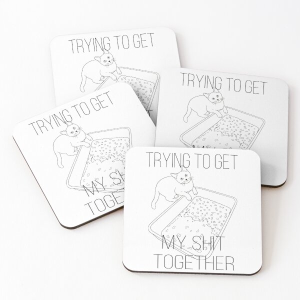 Item preview, Trying to get my sh!t together cat designed and sold by YourDailyCat.