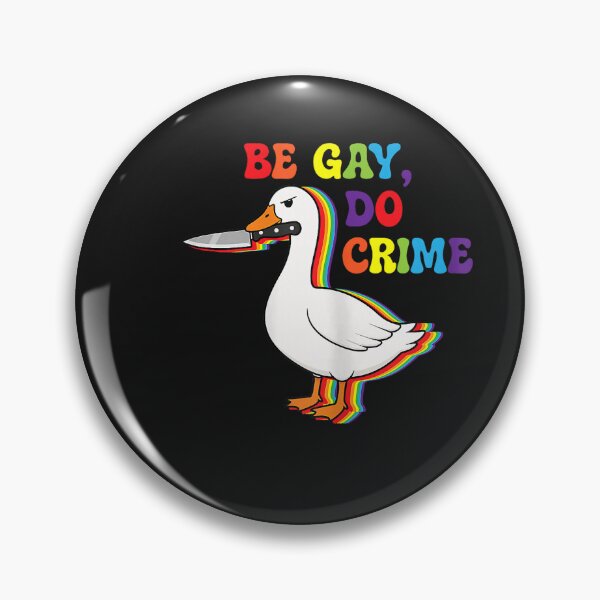 Item preview, Be Gay Do Crime Goose Pride Rainbow Queer CSD LGBTQ designed and sold by FrankIsabel.