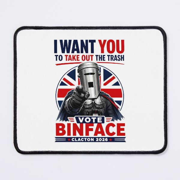 Item preview, Vote Binface I Want You To Take Out The Trash Clacton 2026 Political Satire designed and sold by DarylPope.