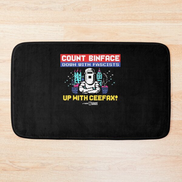 Item preview, Binface Down With Fascists Up With Ceefax Funny Political Parody designed and sold by DarylPope.