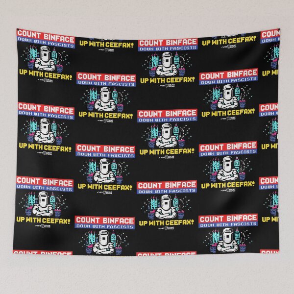 Item preview, Binface Down With Fascists Up With Ceefax Funny Political Parody designed and sold by DarylPope.