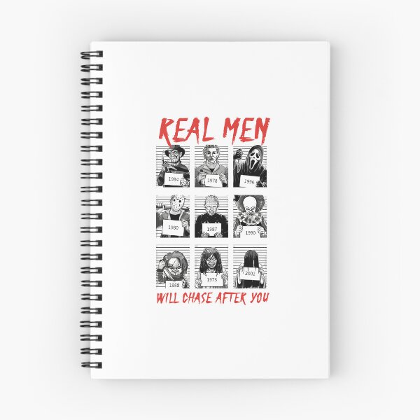 Item preview, Real Men Will Chase After You Horror Villains Vintage Halloween Design designed and sold by DarylPope.