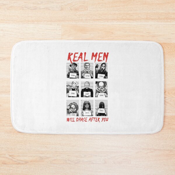 Item preview, Real Men Will Chase After You Horror Villains Vintage Halloween Design designed and sold by DarylPope.