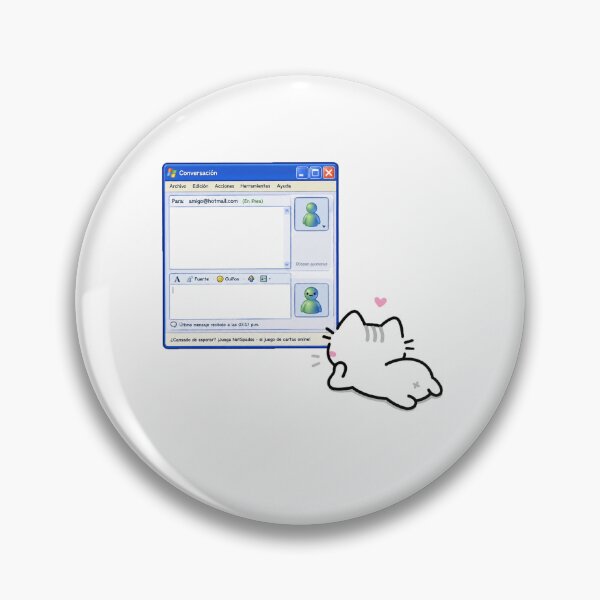 Item preview, Cute Cat Waiting for message Retro Internet Nostalgia designed and sold by TrxshWear.