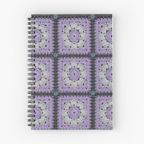 Item preview, Lavender Diamond Crochet Square Charcoal Gray Modern designed and sold by LuisWorks.