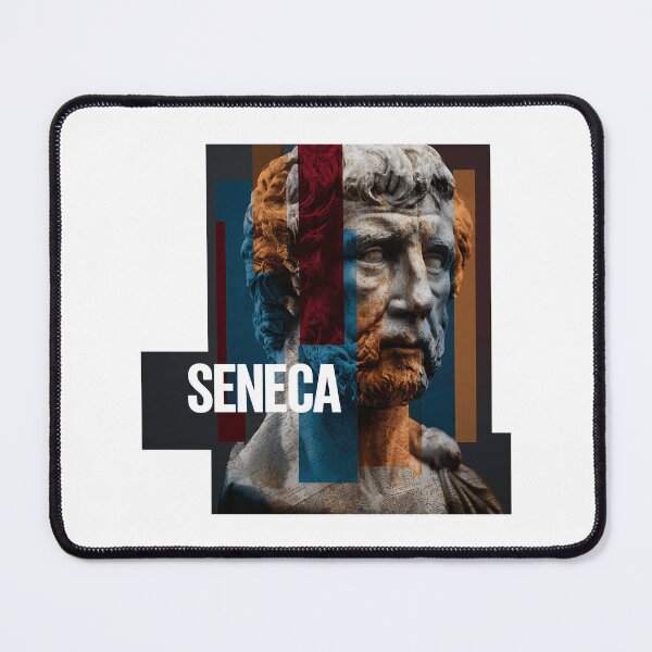 Item preview, Seneca Stoic Philosopher Poster - Abstract Portrait Philosophy Art designed and sold by OzzFrequency.