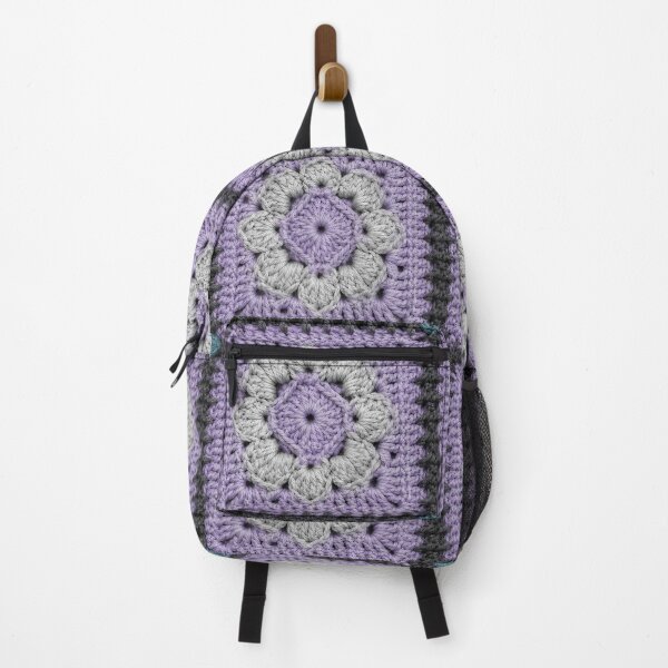Item preview, Lavender Diamond Crochet Square Charcoal Gray Modern designed and sold by LuisWorks.