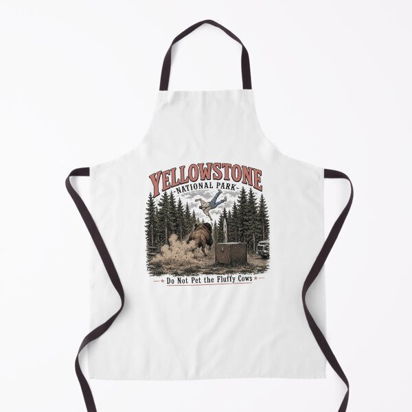 Item preview, Yellowstone National Park Do Not Pet The Fluffy Cows Funny Bison designed and sold by DarylPope.