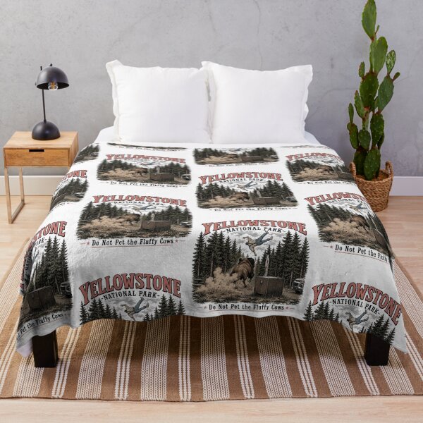 Item preview, Yellowstone National Park Do Not Pet The Fluffy Cows Funny Bison designed and sold by DarylPope.