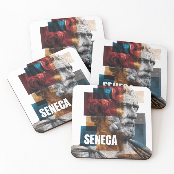 Item preview, Seneca Stoic Philosopher Poster - Abstract Portrait Philosophy Art designed and sold by OzzFrequency.