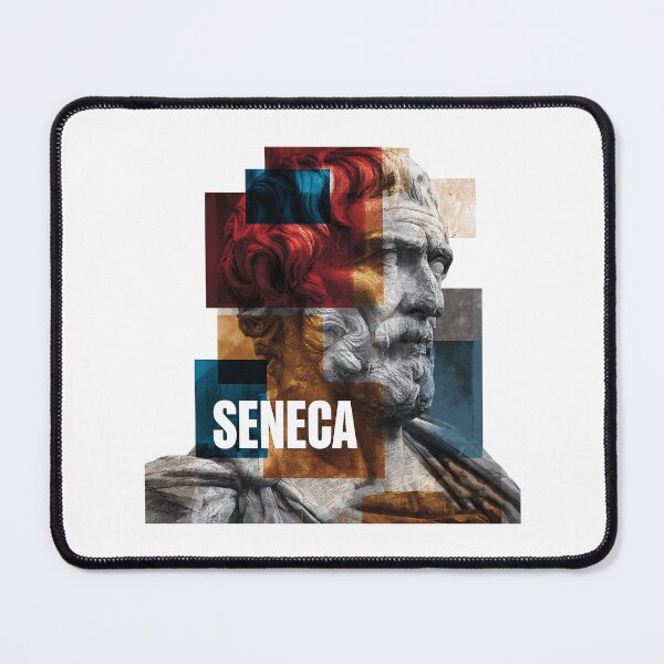 Item preview, Seneca Stoic Philosopher Poster - Abstract Portrait Philosophy Art designed and sold by OzzFrequency.