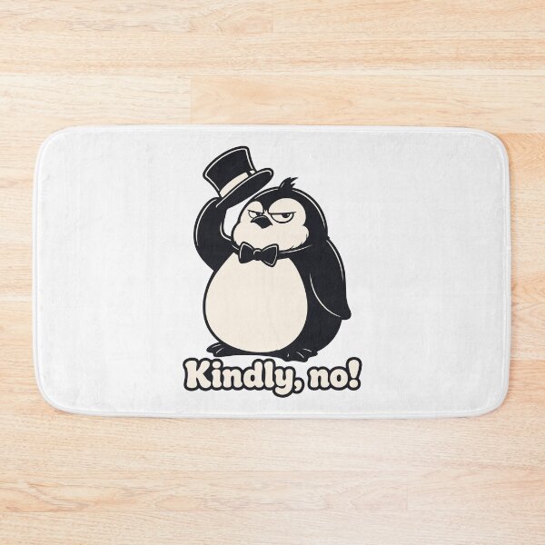 Item preview, Kindly No Meme — Funny Chubby Penguin in Top Hat — Sarcastic Coworker designed and sold by MalisoStickers.
