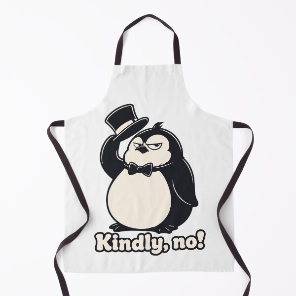 Item preview, Kindly No Meme — Funny Chubby Penguin in Top Hat — Sarcastic Coworker designed and sold by MalisoStickers.