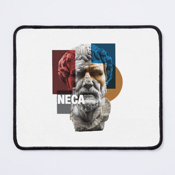 Item preview, Seneca Stoic Philosopher Poster - Abstract Portrait Philosophy Art designed and sold by OzzFrequency.