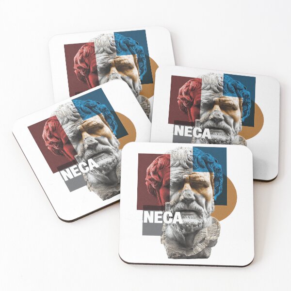 Item preview, Seneca Stoic Philosopher Poster - Abstract Portrait Philosophy Art designed and sold by OzzFrequency.