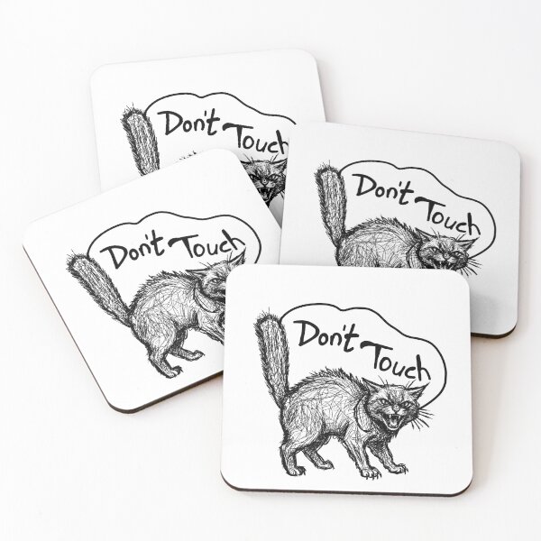 Item preview, Don't Touch Angry Cat Vintage Sketch designed and sold by S.k.Singh.