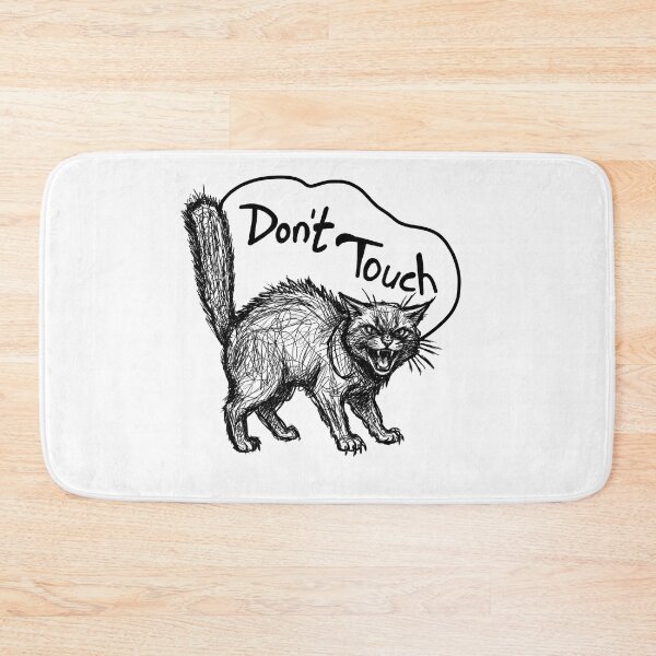 Item preview, Don't Touch Angry Cat Vintage Sketch designed and sold by S.K.Singh.