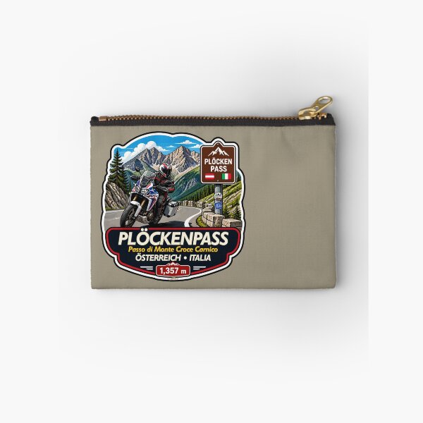 Item preview, Plöcken Pass, Passo di Monte Croce Carnico Austria - Italy Motorcycle Sticker TShirt 02 designed and sold by OuterShellUK.