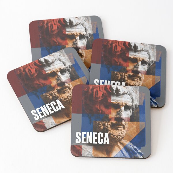 Item preview, Seneca Stoic Philosopher Poster - Abstract Portrait Philosophy Art designed and sold by OzzFrequency.
