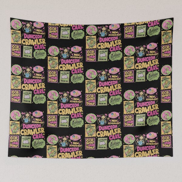 Item preview, Dungeon Crawler Carl Quotes Collage Retro Fantasy RPG designed and sold by DarylPope.
