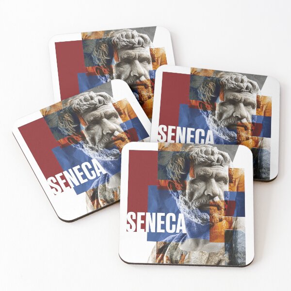 Item preview, Seneca Stoic Philosopher Poster - Abstract Portrait Philosophy Art designed and sold by OzzFrequency.