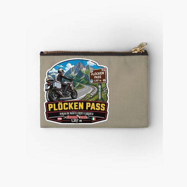 Item preview, Plöcken Pass, Passo di Monte Croce Carnico Austria - Italy Motorcycle Sticker TShirt 03 designed and sold by OuterShellUK.