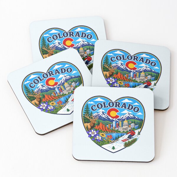 Item preview, Colorado Heart Shape Design designed and sold by Myra365Art.