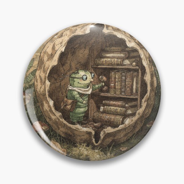 Item preview, Caterpillar Librarian of the Seed-Pods designed and sold by PictorialWhimsy.