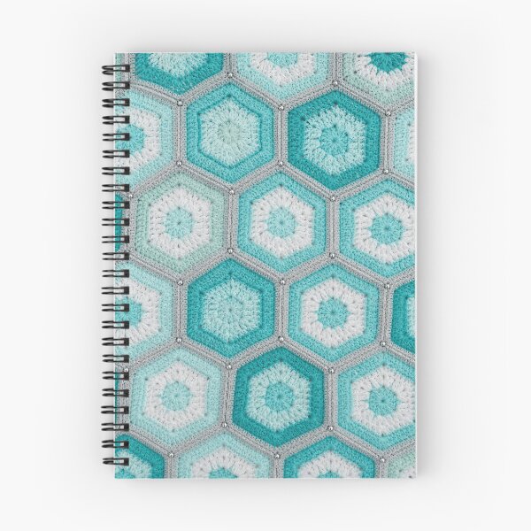 Item preview, Teal Hexagon Crochet Pattern Turquoise Honeycomb Blanket designed and sold by LuisWorks.