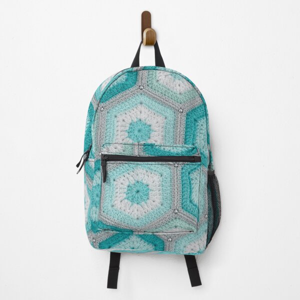 Item preview, Teal Hexagon Crochet Pattern Turquoise Honeycomb Blanket designed and sold by LuisWorks.