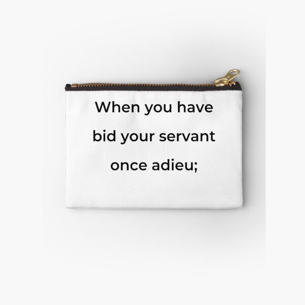 Item preview, “When you have bid your servant once adieu;” - print black designed and sold by ariksworld.